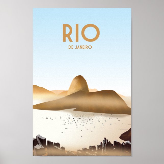 Rio de janeiro BrasilienTravel Poster copa cabana (Framsidan)