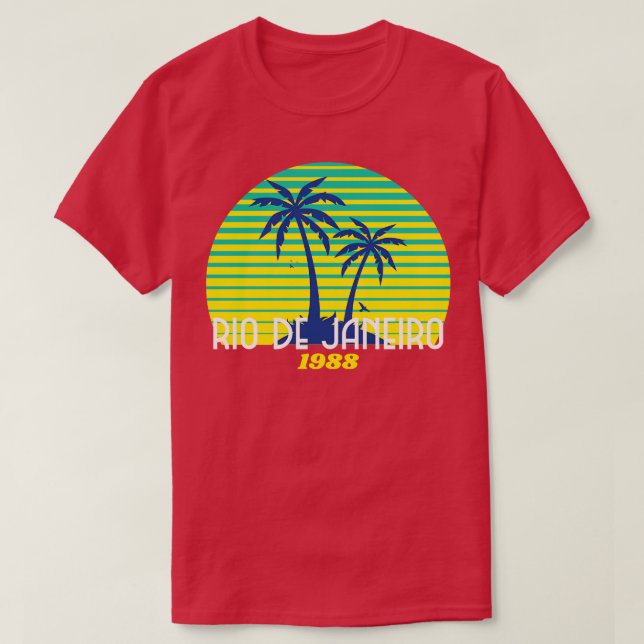 rio de janeiro brazil brasil brazilian t shirt (Design framsida)