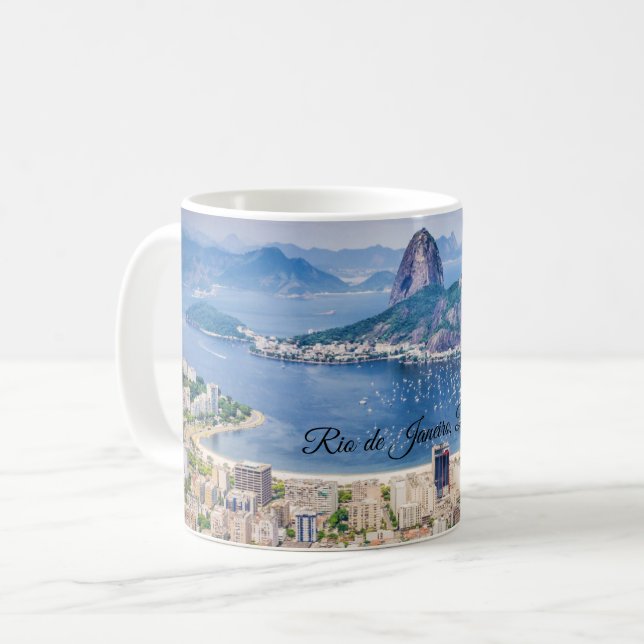Rio de Janeiro, Brazil cityscape Kaffemugg (Framsida vänster)