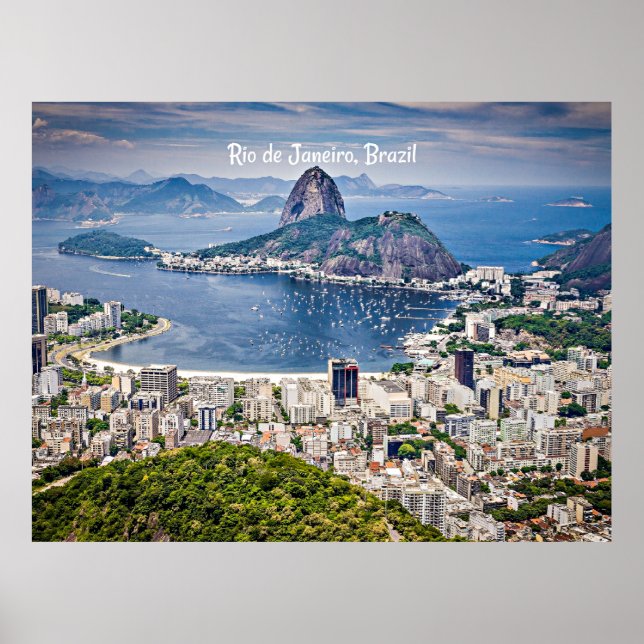 Rio de Janeiro, Brazil cityscape Poster (Framsidan)