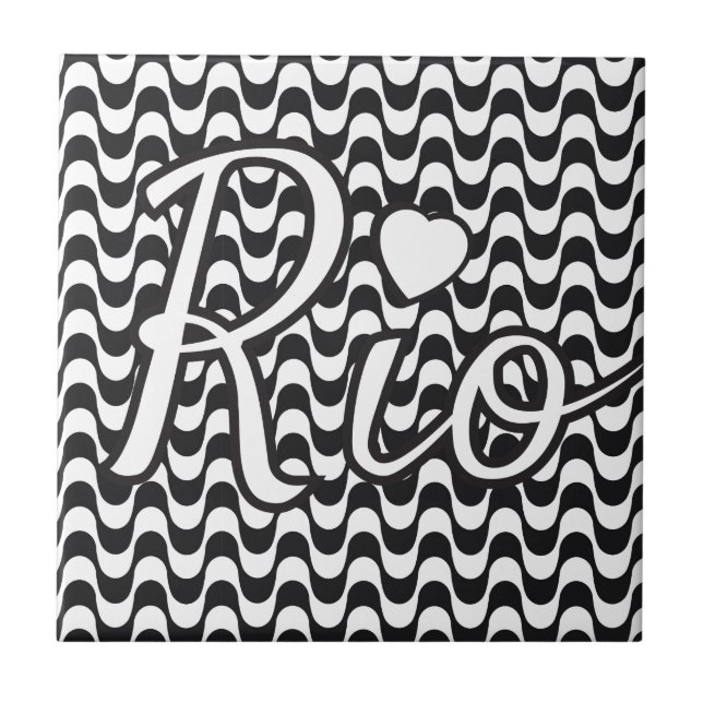 Rio de Janeiro Brazil Kakelplatta (Framsidan)