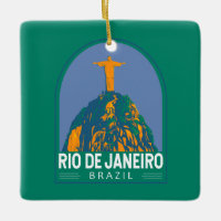 Rio De Janeiro Brazil Travel Art Vintage