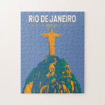 Rio De Janeiro Brazil Travel Art Vintage Pussel<br><div class="desc">Río De Janeiro-reflexanordningens färdplan. Kristus Redeemer är en Art Deco-staty av Jesus Kristus i Rio de Janeiro,  Brasilien,  skapat av Fransk skulptor Paul Landowski och byggt av Brasilian ingenjör Heitor da Silva Costa.</div>