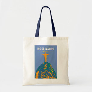 Rio De Janeiro Brazil Travel Art Vintage Tygkasse