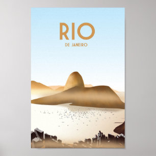 Rio de janeiro BrazTravel Poster copa cabana