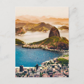 Rio de Janeiro Cityscape View Vykort