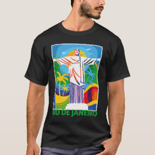 Rio de Janeiro Cristo Redentor Brasilien Skyline S T Shirt