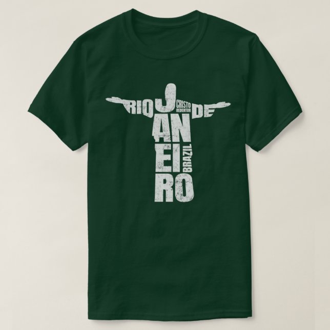 Rio de Janeiro Cristo Redentor Brasilien Souvenir T Shirt (Design framsida)