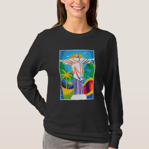 Rio de Janeiro Cristo Redentor en Kristusstaty T Shirt