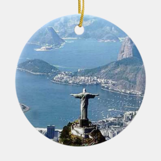 Rio de Janeiro Cristo staty Julgransprydnad Keramik (Framsidan)