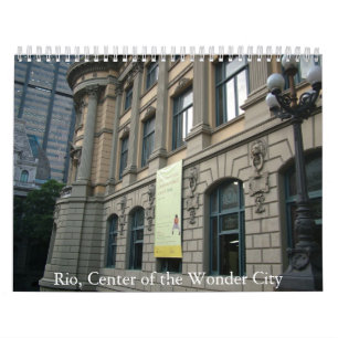 Rio de Janeiro den undra staden centrerar. Besegra Kalender