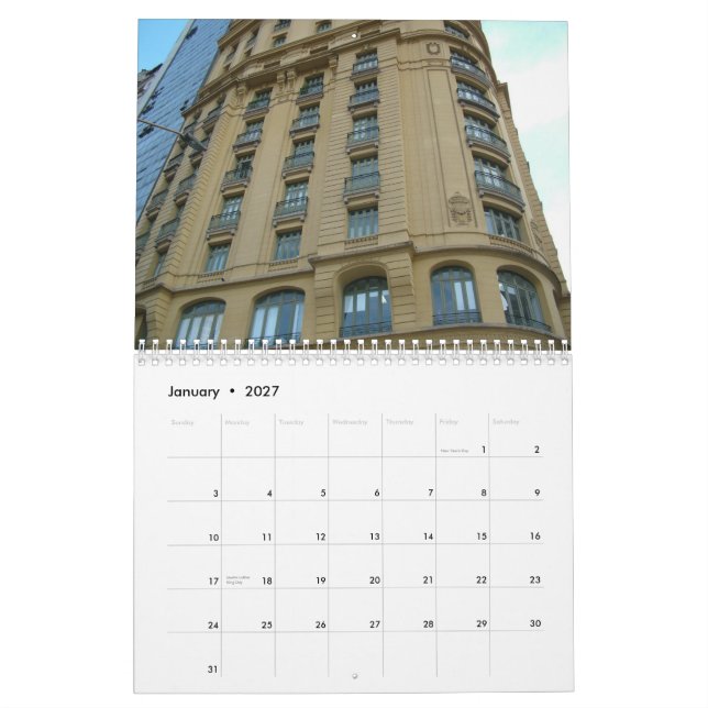 Rio de Janeiro den undra staden centrerar. Besegra Kalender (Jan 2027)