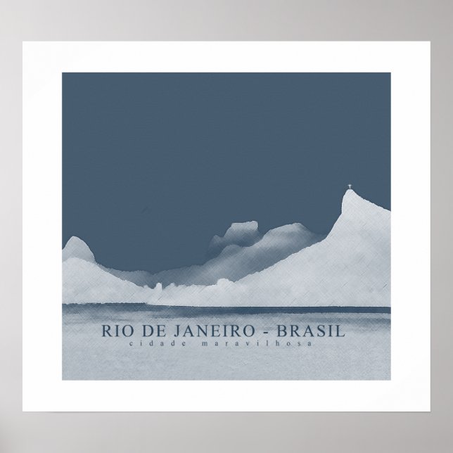 rio de janeiro för väggar, avtryck poster (Framsidan)