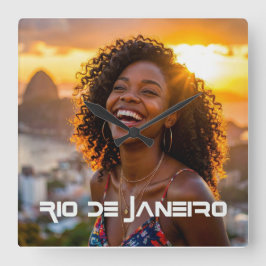 RIO DE JANEIRO FYRKANTIG KLOCKA