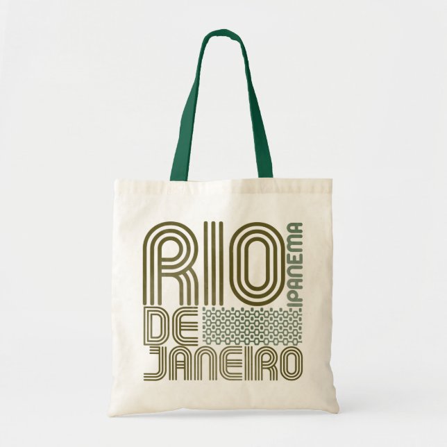 Rio de Janeiro Ipanema typography stil Tygkasse (Framsidan)