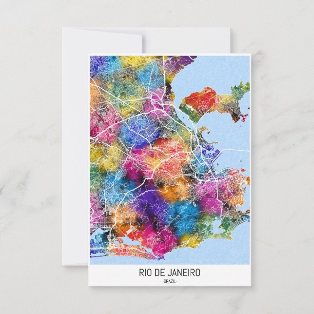 Rio de Janeiro (Karta) Tack Kort (Framsida)