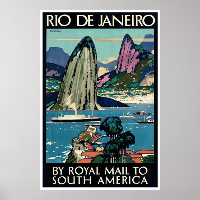 Rio De Janeiro Konst Brasilien Resa Poster Kenneth (Framsidan)