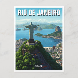 Rio de Janeiro Kristus Frälsaren Vykort