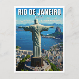 Rio de Janeiro Kristus Redeemer Vykort
