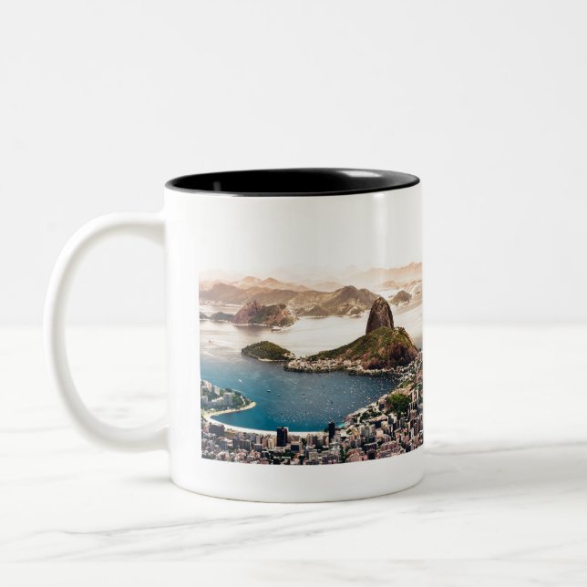Rio de Janeiro-landskapet Två-Tonad Mugg (Vänster)