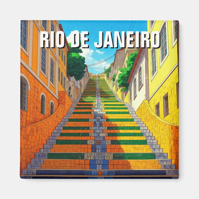 Rio de Janeiro Lapa Brasilien Magnet (Framsidan)