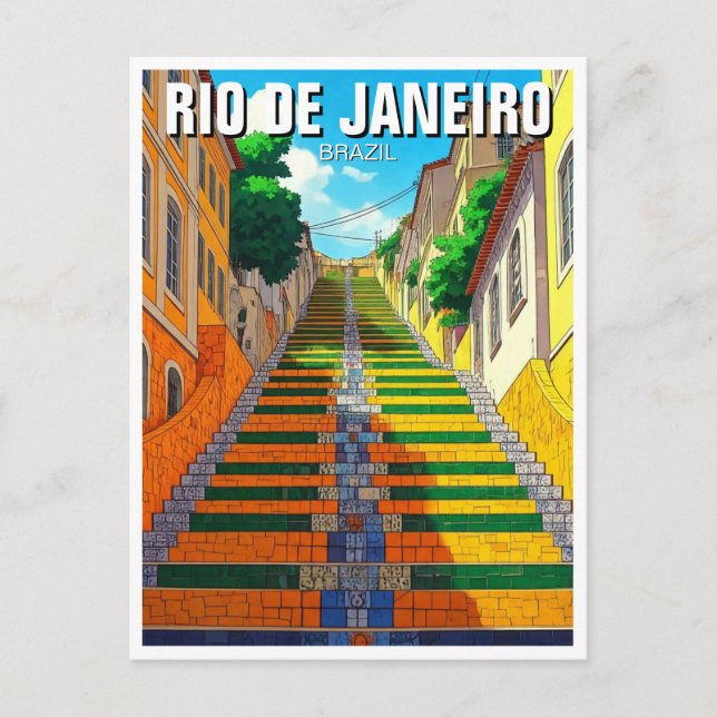 Rio de Janeiro Lapa Brasilien Vykort (Framsida)