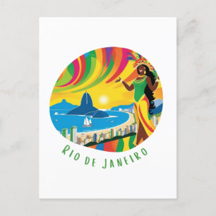 Rio de Janeiro Life i staden Helg Vykort