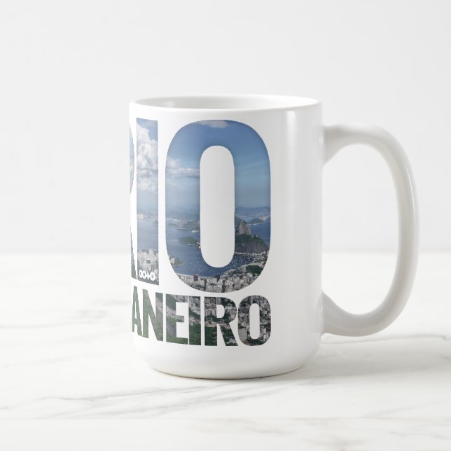 Rio de Janeiro: Mugg/kopp för text för Guanabara Kaffemugg (Höger)