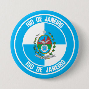 Rio de Janeiro Round Emblem Knapp