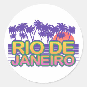 Rio De Janeiro Runt Klistermärke
