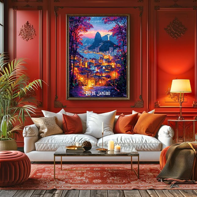 Rio de Janeiro Stadssiluett Poster – Brasiliansk K (Skapare uppladdad)