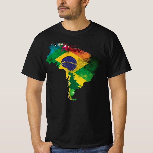 Rio de Janeiro Tee, Brasiliansk sjöfart, Brasilien T Shirt (Framsida)