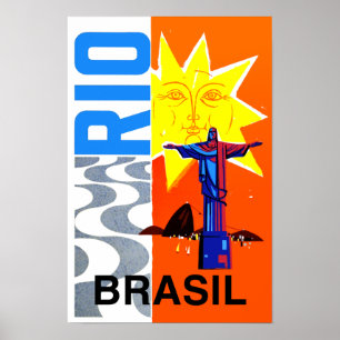 Rio de Janeiro Travel-affisch Poster