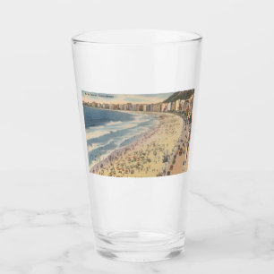 Rio de Janeiro, Vintage Copacabana Beach, Brasilie Glaskopp