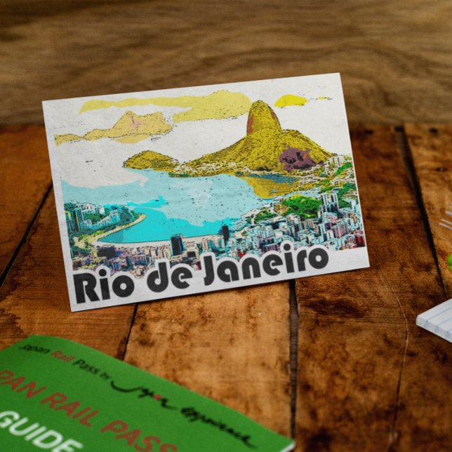 Rio de Janeiro Vintage resor Vykort (Rio de Janeiro Vintage Postcard)