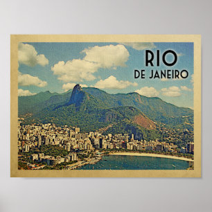 Rio de Janeiro vintage resoraffisch Poster