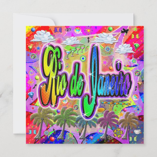 Rio de Janeiro Vista Express Helgdag Card Julkort (Framsida)