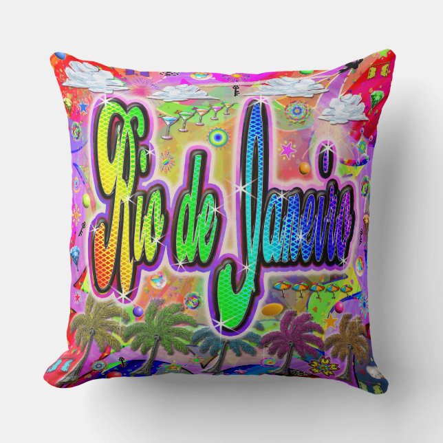 Rio de Janeiro Vista Express Pillow Kudde (Framsida)