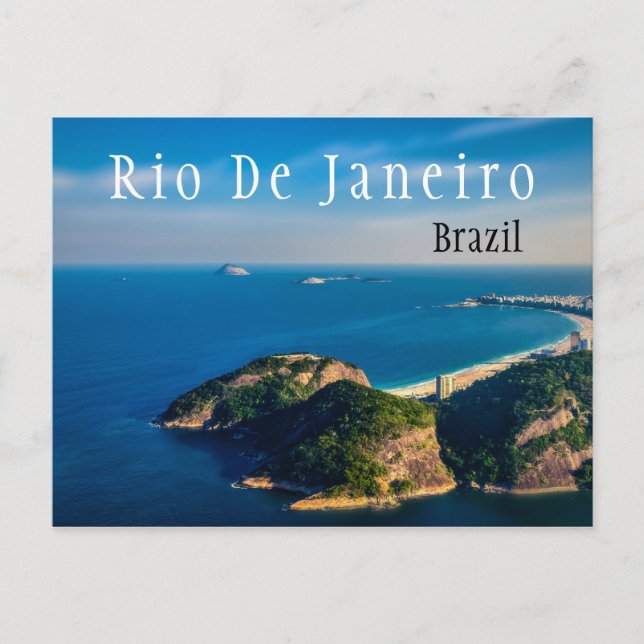 Rio De Janiero Brasilien Beach Vykort (Framsida)
