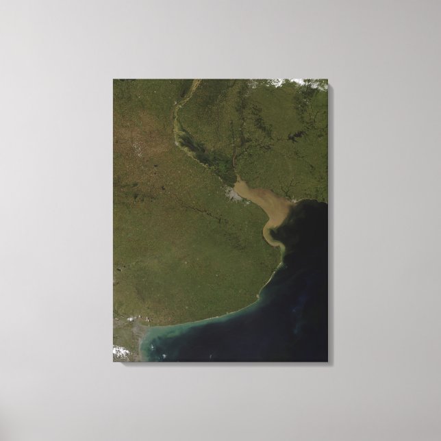 Rio de la Plata-mynningen Canvastryck (Framsida)