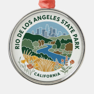 Rio de Los Angeles State Park Kalifornien Julgransprydnad Metall