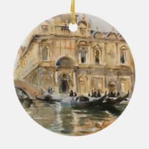 Rio dei Mendicanti, Venedig av John Singer Sargent Julgransprydnad Keramik
