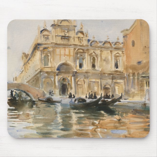 Rio dei Mendicanti, Venedig av John Singer Sargent Musmatta (Framsidan)