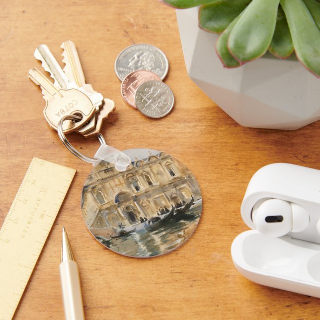 Rio dei Mendicanti, Venedig av John Singer Sargent Nyckelring (Skrivbord)