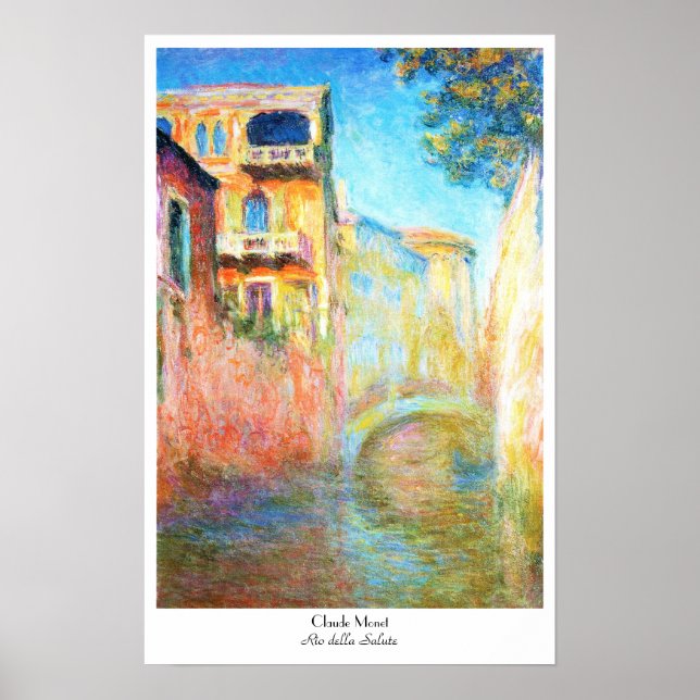 Rio della Salute Claude Monet Poster (Framsidan)