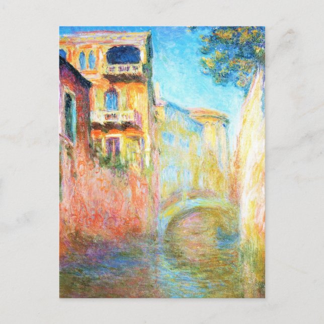 Rio della Salute Claude Monet Vykort (Framsida)