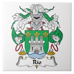 Rio familjvapensköld kakelplatta