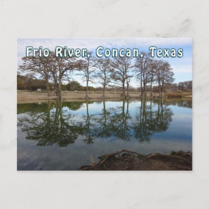 Rio Frio River Concan Texas Garner State Park Vykort