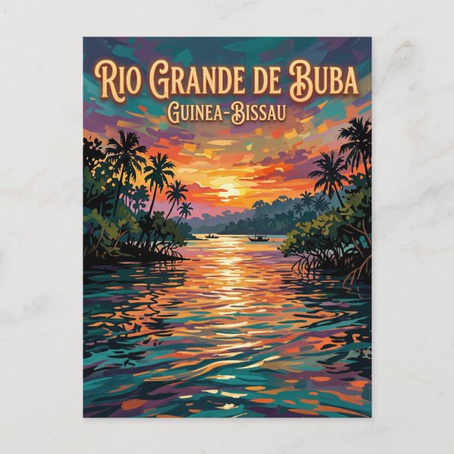 Rio Grande de Buba Guinea-Bissau Vykort (Framsida)