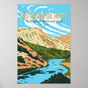 Río Grande del Norte nationalmonument New mexico Poster